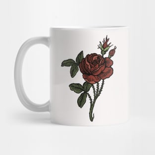 Whimsigoth Rose Tattoo Drawing Mug